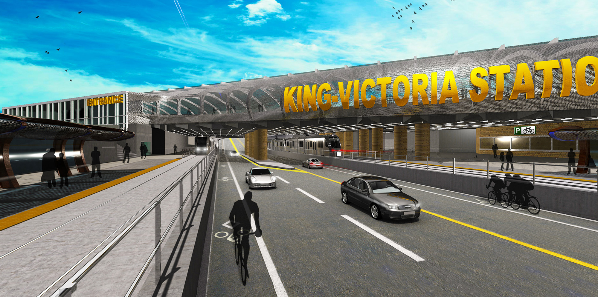 Street view of King-Victoria Transit Hub