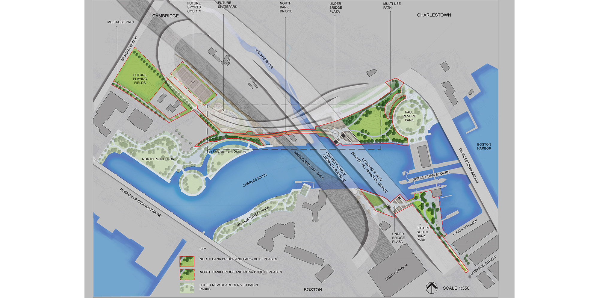 North Bank Bridge rendering. For full text, download project PDF below.