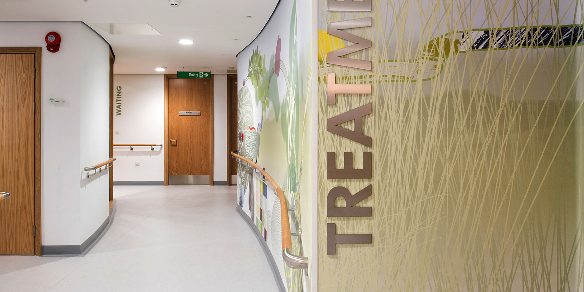 Tameside Mac Cancer Unit hallway