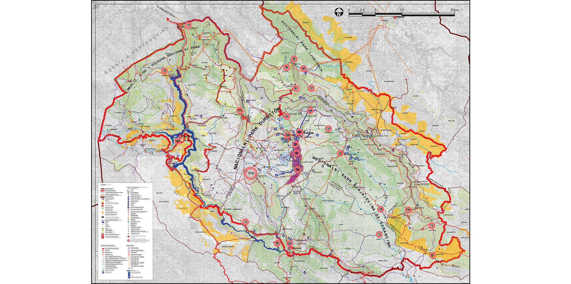 Mt Durmitor regional map. For full text, download project PDF below.