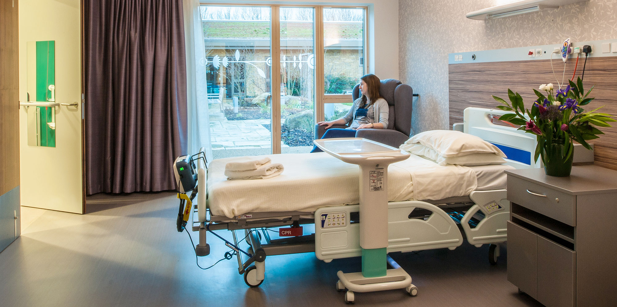 Patient bedroom inside St Wilfrids hospital