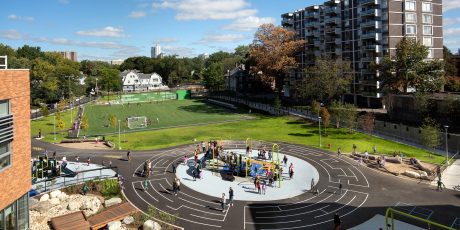 Coolidge Corner School Brookline Massachusetts playground