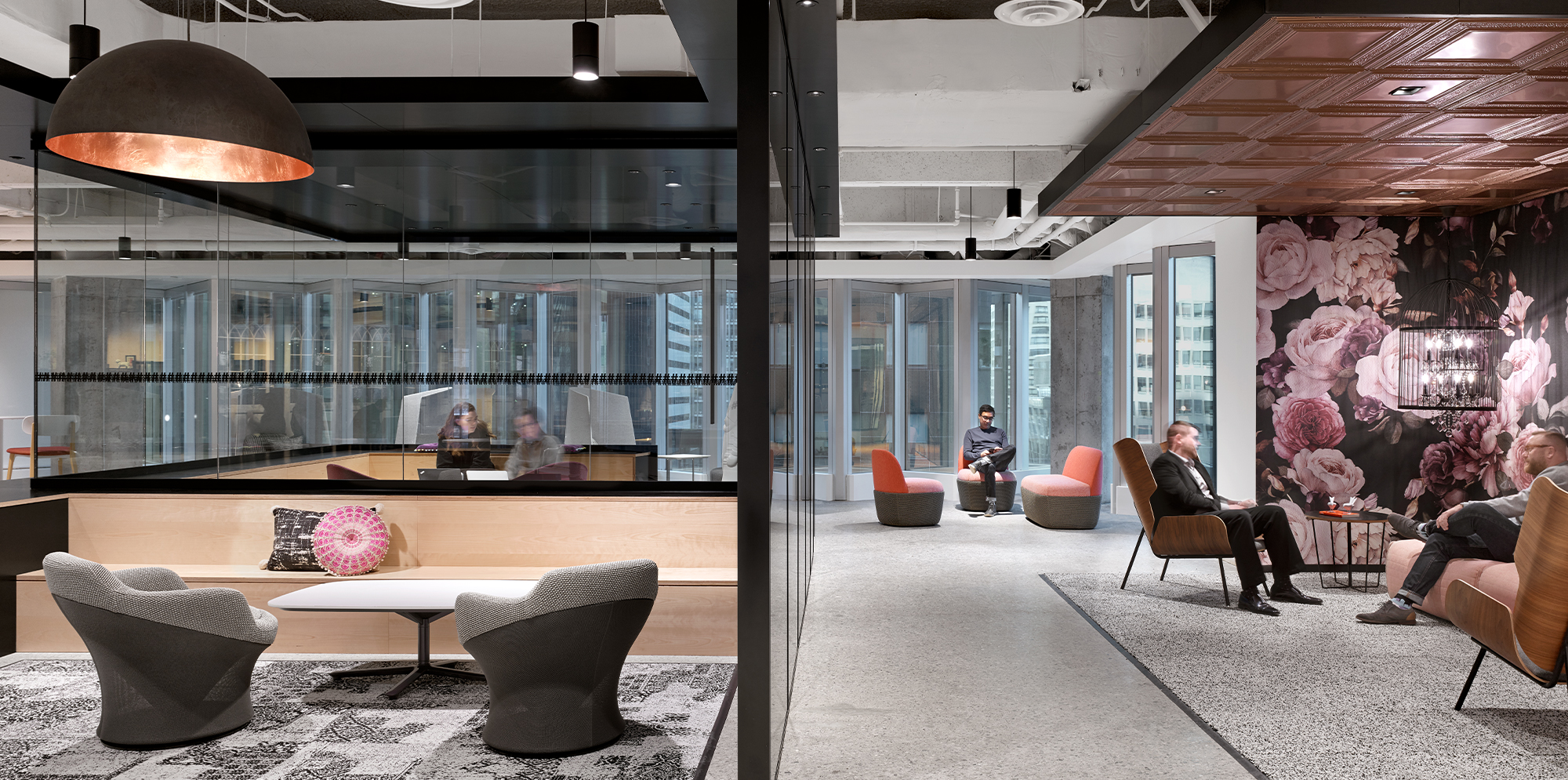 corporate office with smaller offices spaces within