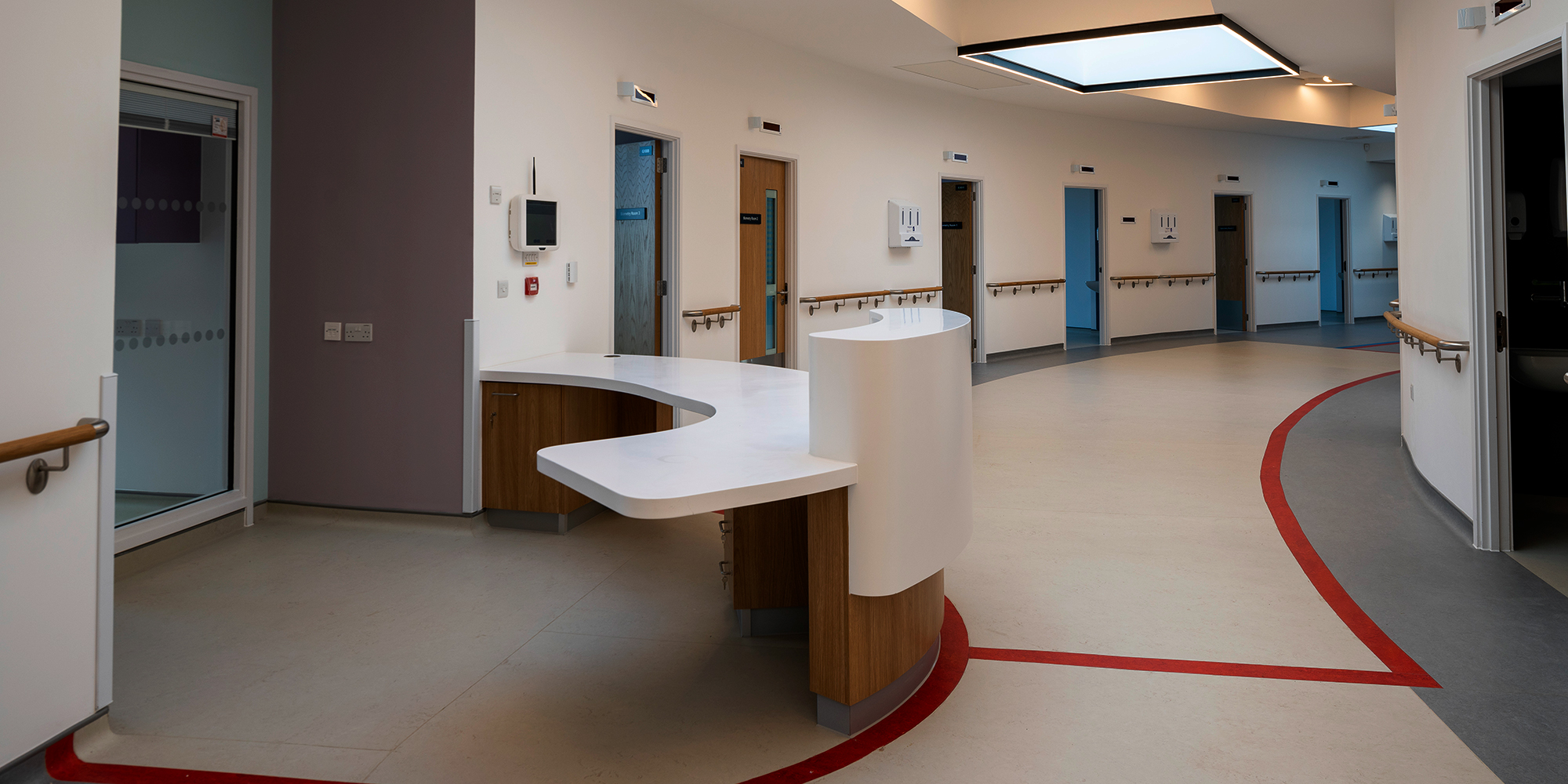 Reception area inside NHS Golden Eye