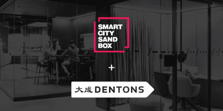Dentons and Smart City Sandbox logos